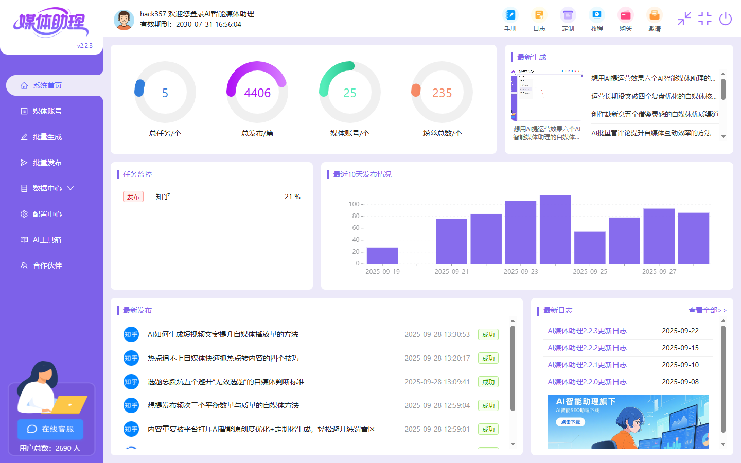 矩阵账号难管理自媒体多账号数据监控+协同